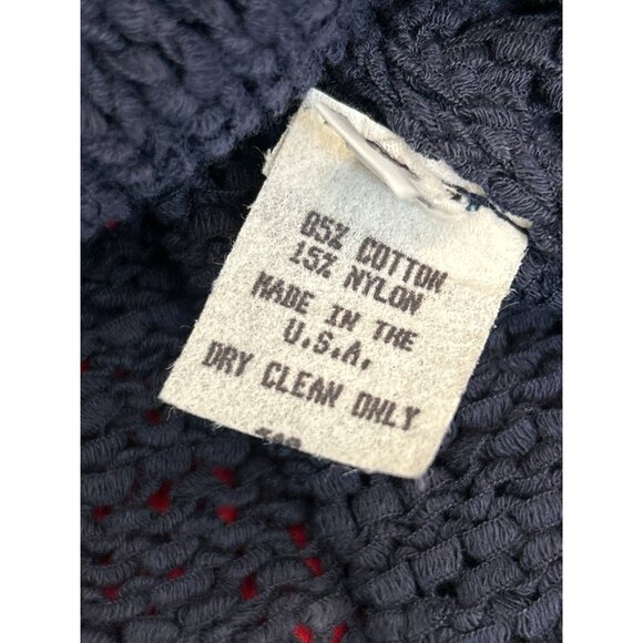Vintage Marika Contompasis Cotton Blend Sweater Size 3 Coastal Chic New England - Picture 6 of 6